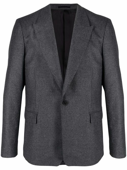 Peak lapels single-breasted blazer - Grey