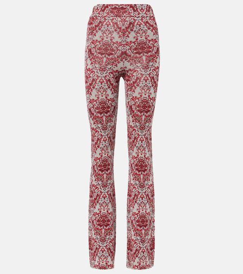 Paisley straight pants