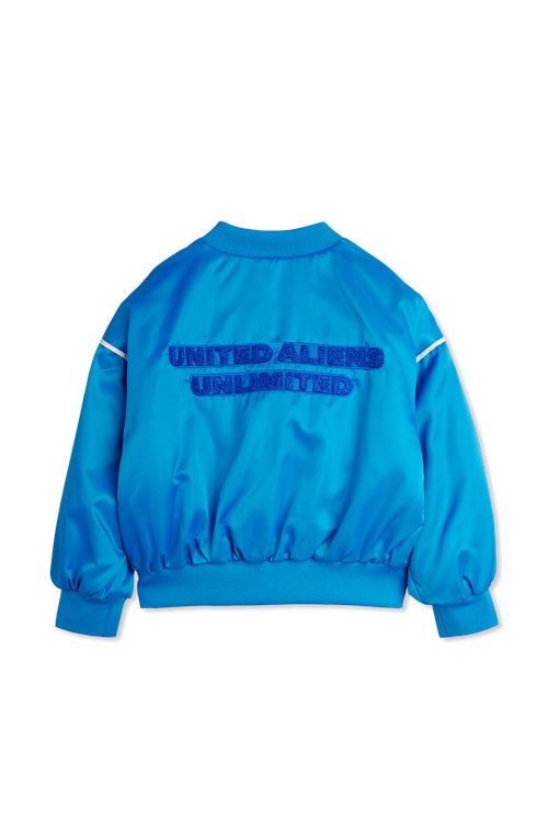 Insulated Bomber Jacket, Unisex, Blue
