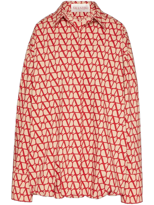 VLogo Signature Toile Iconographe Shirt — Red