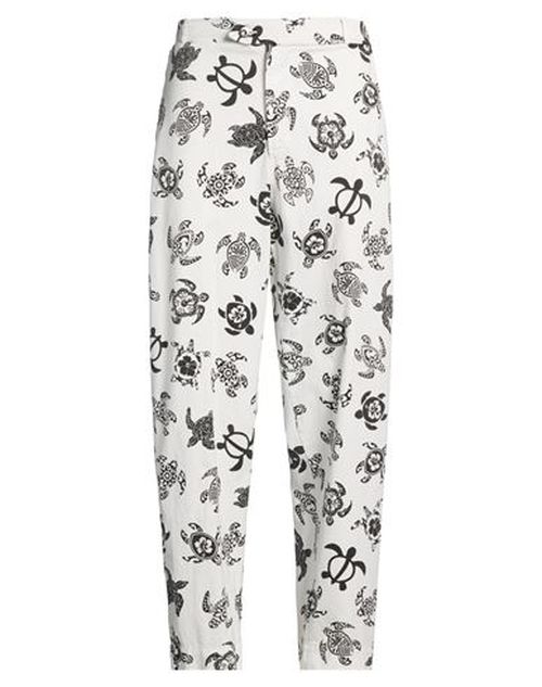 Man Pants White Size L Cotton