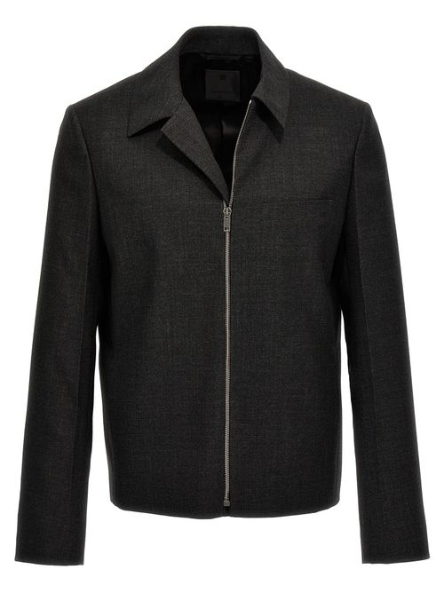Virgin Wool Jacket — Gray