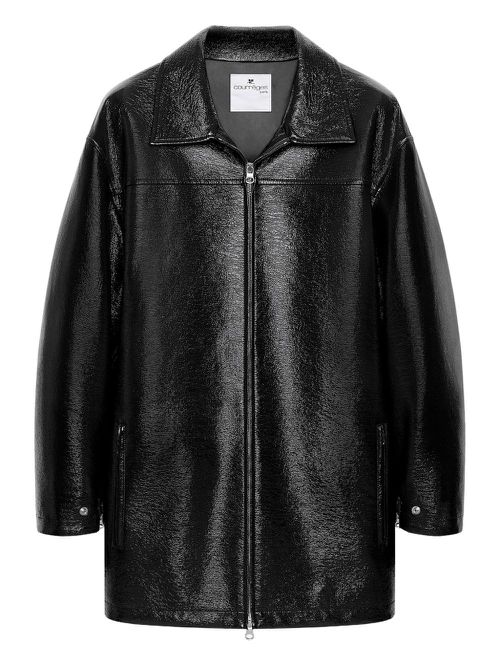 Vinyl Bomber Jacket