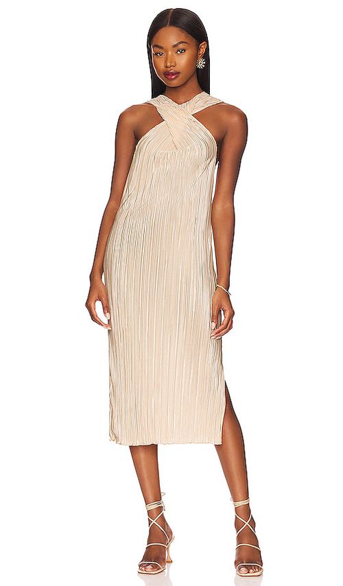 Song of Style Nalani Midi Dress in Blush.  XS. Also in