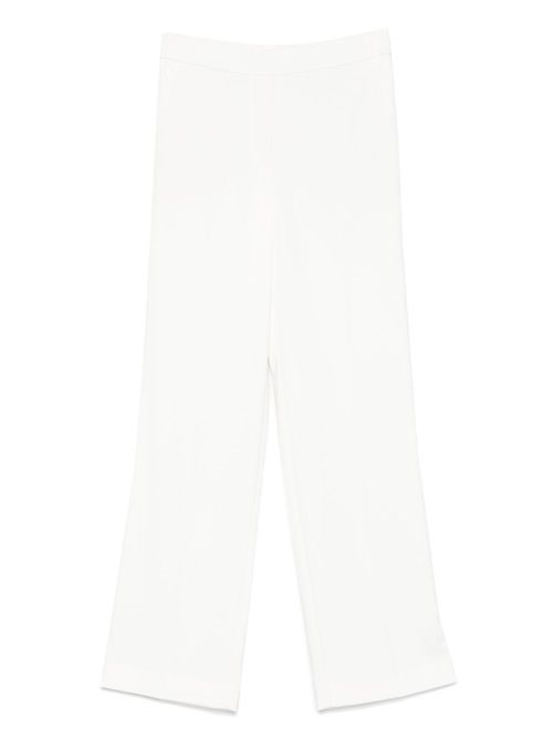 Elasticated-waistband trousers - White