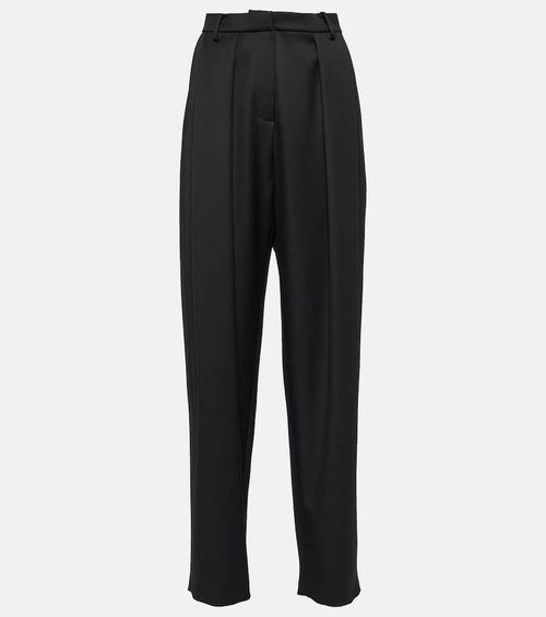 High-rise wool pants