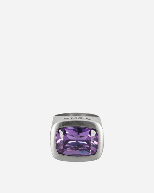 Stone Ring Silver / Purple