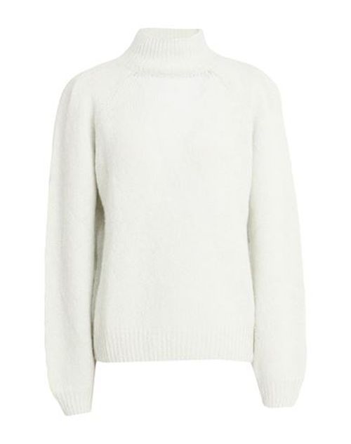 Woman Turtleneck Light grey Size 2 Baby alpaca wool, Merino Wool
