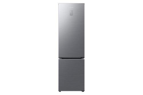Bespoke SpaceMax Smart Combi Fridge Freezer - Real Steel Silver 387L