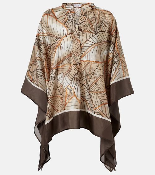 Printed silk shirt