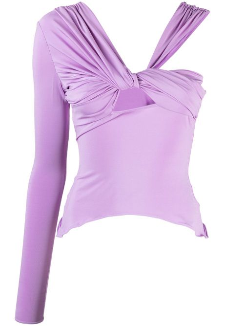 One-shoulder asymmetric top - Purple