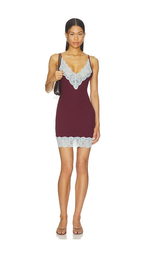 MADISON THE LABEL Danae Dress in Wine. XS. Also in S, M