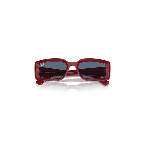 Ray-Ban Kiliane Bio-based Limited Sunglasses Transparent Red Frame Blue Lense