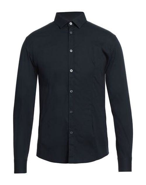 Man Shirt Midnight blue Size 15 ½ Cotton, Elastane