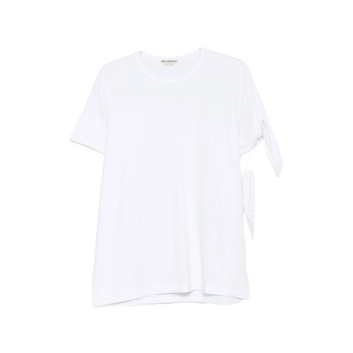 Knotted-sleeve T-shirt