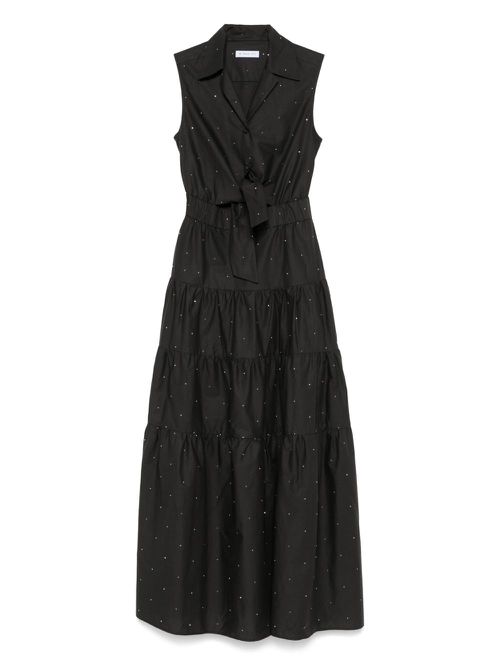 Manuel Ritz rhinestone-embellished maxi dress - Black