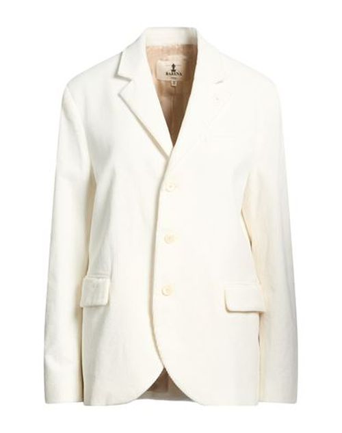 Woman Blazer Ivory Size 8 Cotton, Elastane