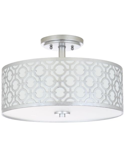 Vera 3-Light Silver Flush Mount