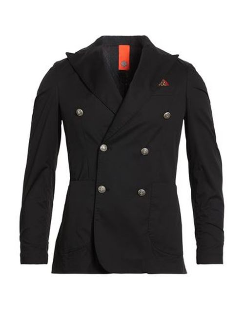 Man Blazer Black Size 36 Cotton, Polyamide, Elastane