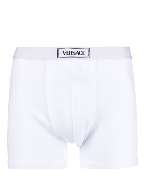 90s logo-waistband boxer briefs - White