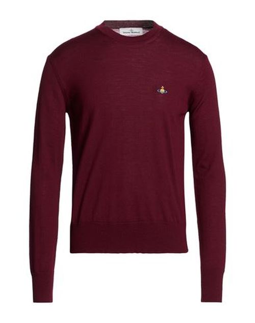 Man Sweater Burgundy Size S Virgin Wool