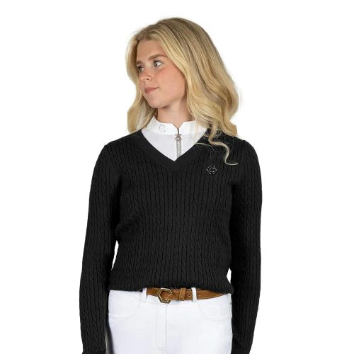Coldstream Womens Clarkston Knitted V Neck Jumper - Black - - Black - 100% Mixed