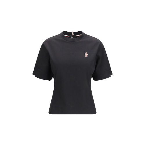 Logo-Embroidered Cotton T-Shirt — Black