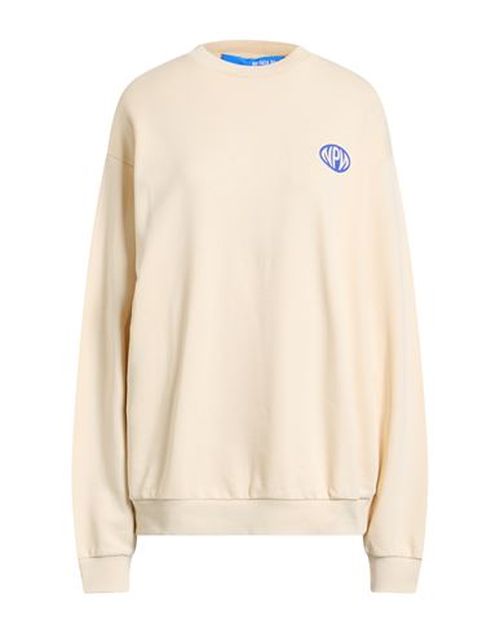 Woman Sweatshirt Sand Size S Cotton