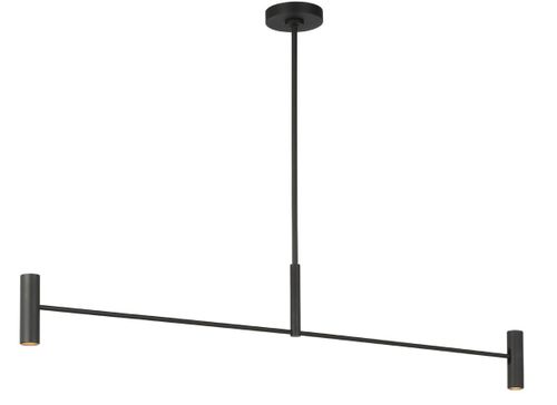 Nightshade Black LED Linear Chandelier from the Ponte Collection