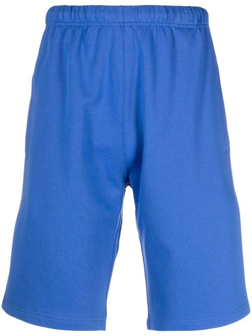 Logo-embroidered track shorts - Blue