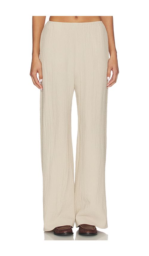 Nanushka pantalón arvenn en color beige XS también en