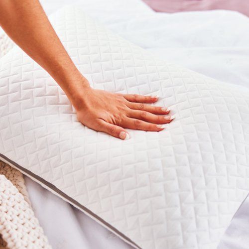 Layered Luxury Gel Memory Foam Pillow King - Off-White