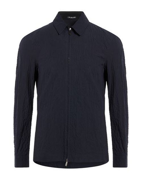 Man Shirt Midnight blue Size 38 Cotton, Elastane