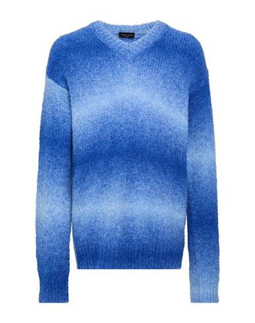 Man Sweater Light blue Size 46 Baby alpaca wool, Nylon