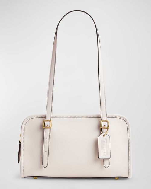 Swing Zip Leather Shoulder Bag