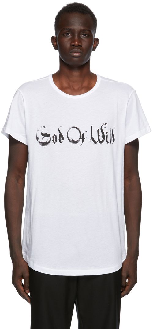 SSENSE Exclusive White God of Wild Fine T-shirt