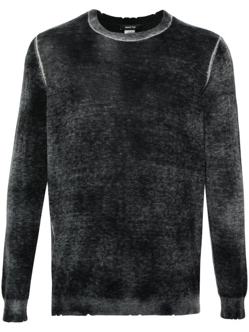 Distressed-effect jumper - Grey