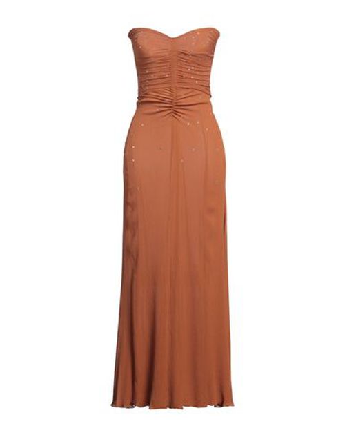 Forte_forte Woman Maxi dress Brown Size 3 Silk