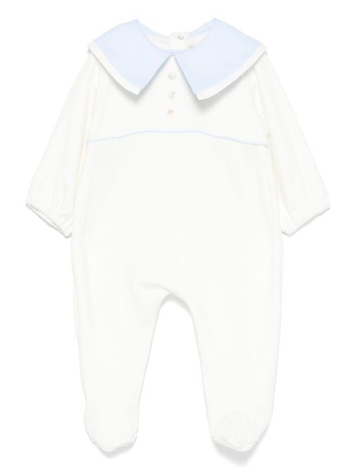 Sailor-collar pajama - White