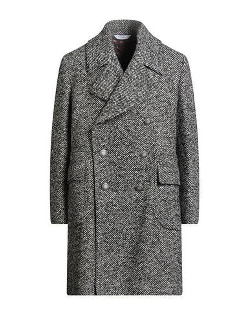 Man Coat Black Size 44 Wool, Polyamide, Acrylic, Polyester