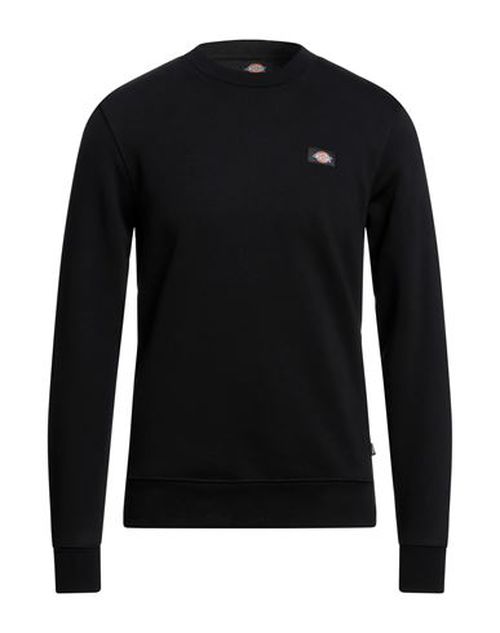 Man Sweatshirt Black Size S Cotton, Polyester