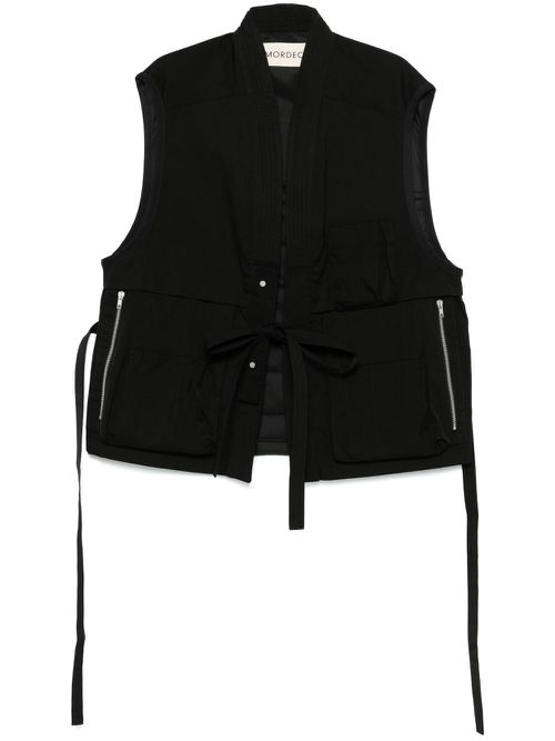 Panelled vest - Black