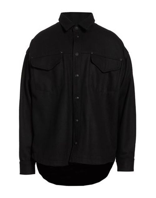 Man Jacket Black Size 36 Wool, Polyester