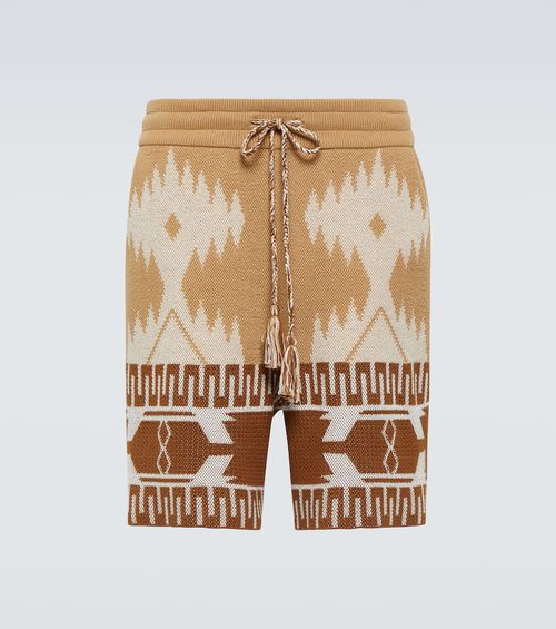 Icon Piquet cotton jacquard shorts