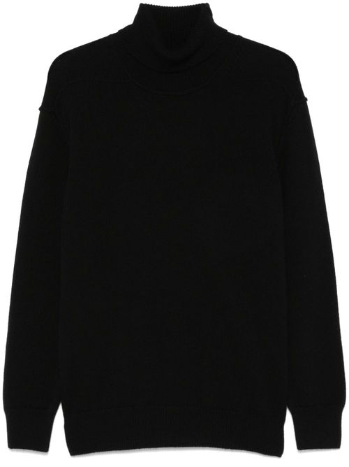 Roll-neck sweater - Black