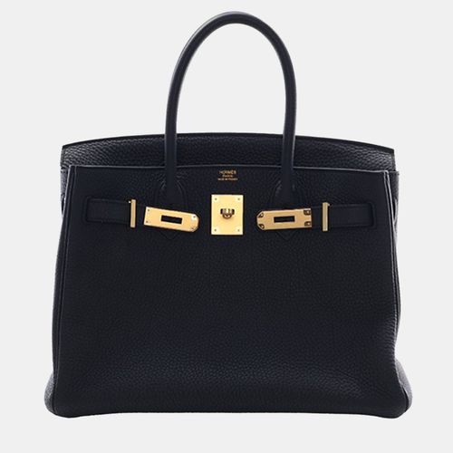 Hermes Black Togo Birkin Retourne