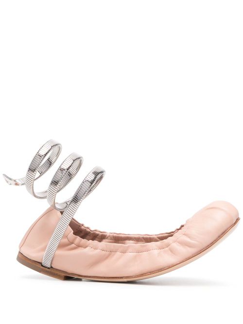 Leather ballet flats - Pink