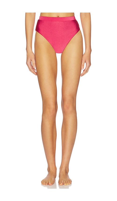 PatBO Sunstone High Waist Bikini Bottom in Blush. - M also in L