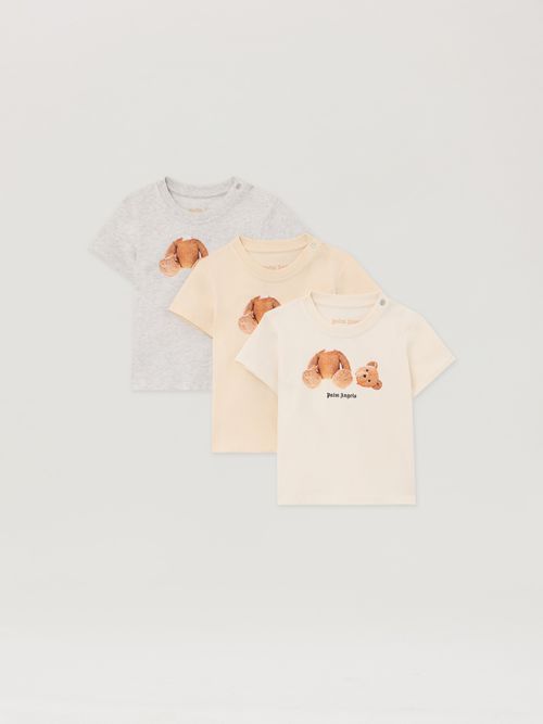 Bear Tripack T-shirt Kids  Sabbia - Off White