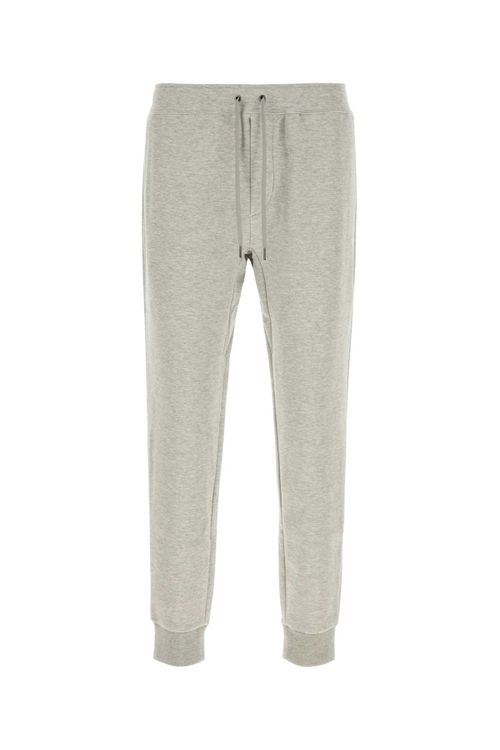 Melange Grey Cotton Blend Joggers Darksportheatherc1730 Exterior: Polyester Pantaloni - Men